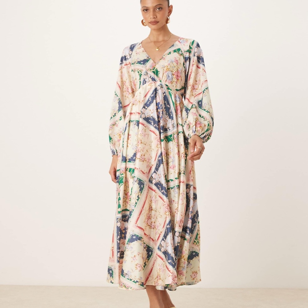 Nobody's Child, Multicolor Maxi Dress,‎ Size 2